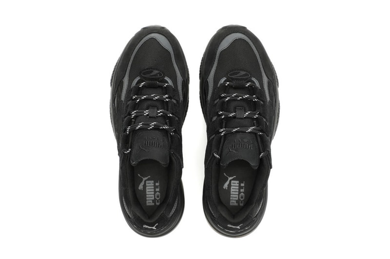 PUMA CELL Venom "Blackout" Release footwear sneakers all black transparent midsole air unit 