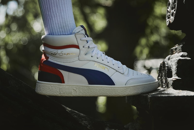 PUMA Ralph Sampson Street Style Lookbook red blue dark white leather basketball 80s keith charles space bar fashion 