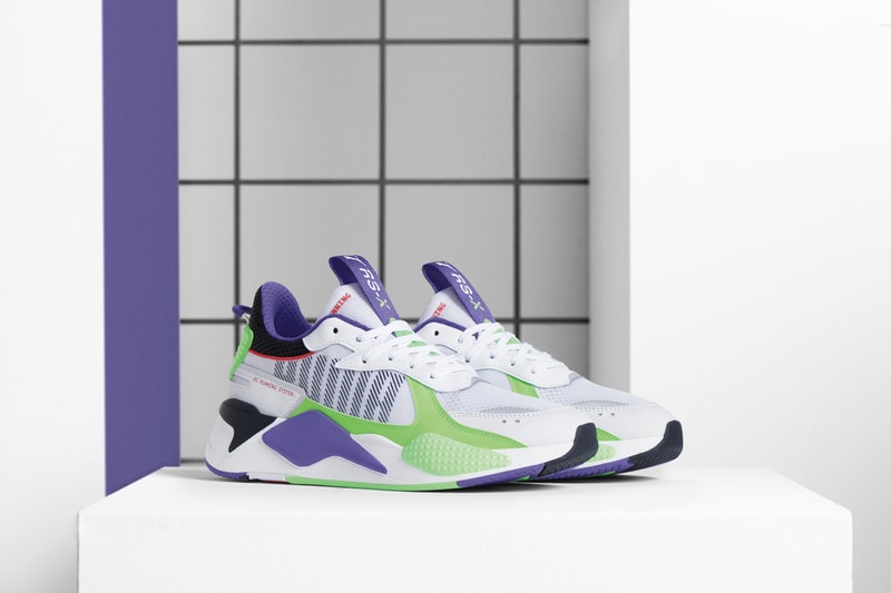 PUMA Releases the RS-X Bold in Three Colorways toys retro inspired running shoes technology green, purple and black primary secondary 