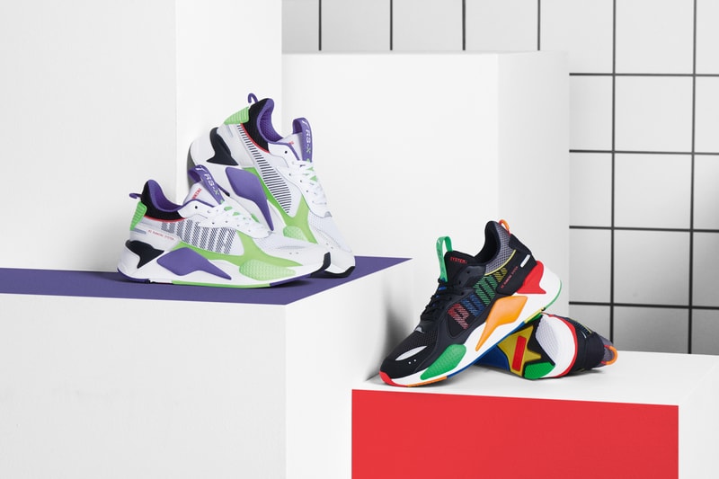 PUMA Releases the RS-X Bold in Three Colorways toys retro inspired running shoes technology green, purple and black primary secondary 