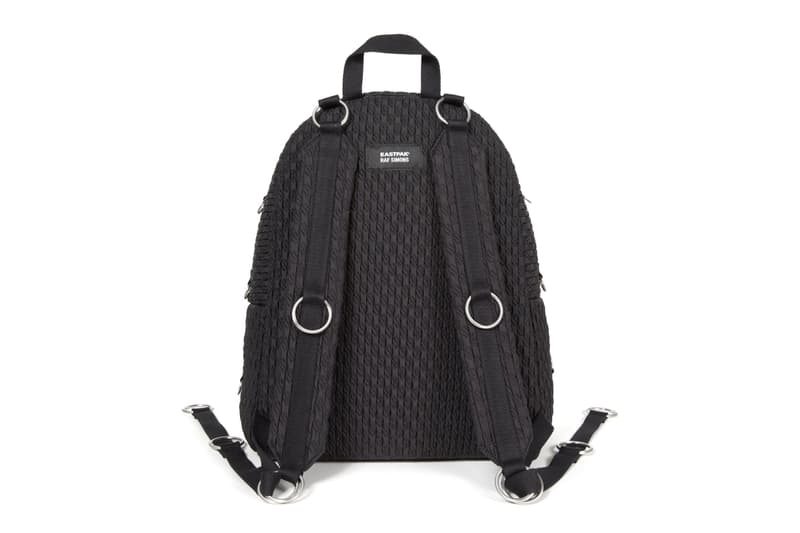 Raf Simons Eastpak Padded Pakr Collection backpack Anthracite Yellow Grey Pink padded polyester quilted ninth project belgian antwerp carrying option laptop 15 inch