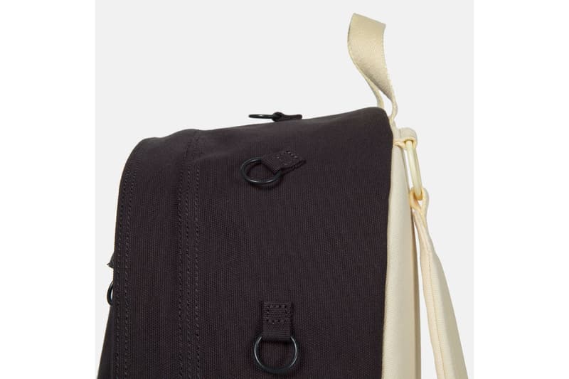 Raf Simons Eastpak Padded Pakr Collection backpack Anthracite Yellow Grey Pink padded polyester quilted ninth project belgian antwerp carrying option laptop 15 inch