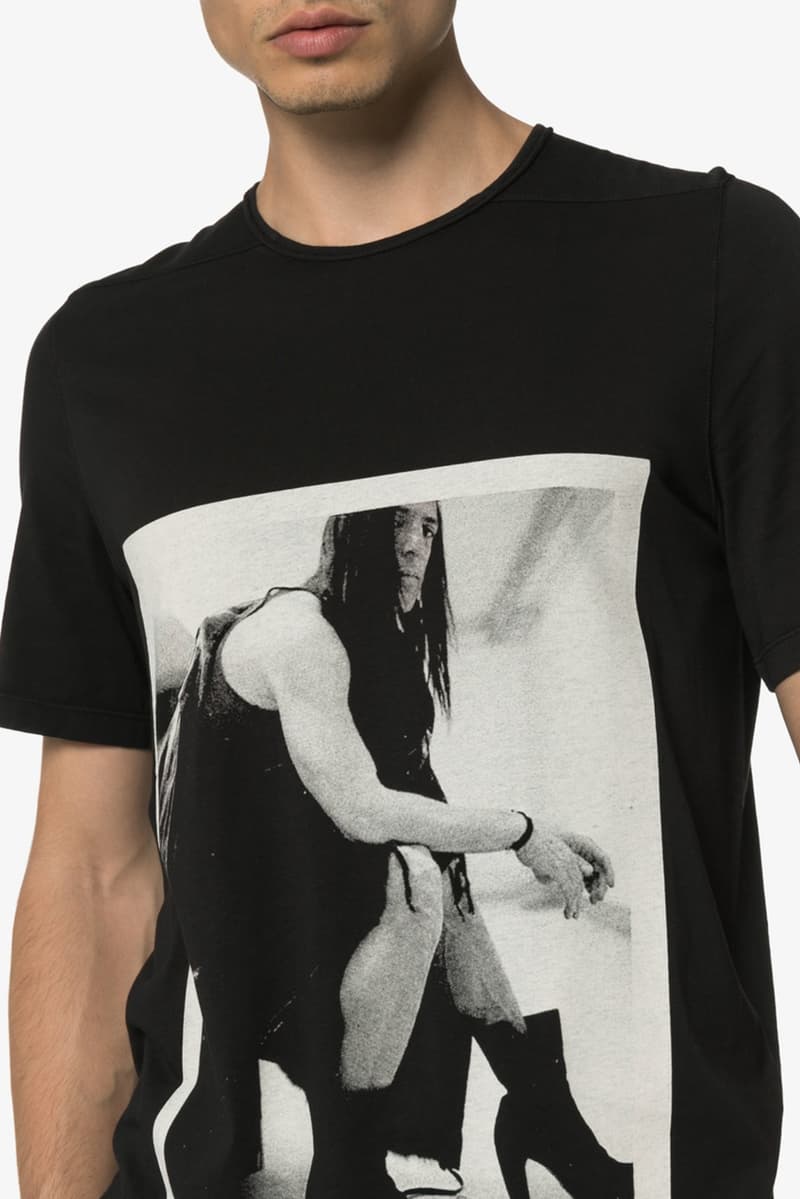 Rick Owens DRKSHDW Photographic Image Shirt Black White