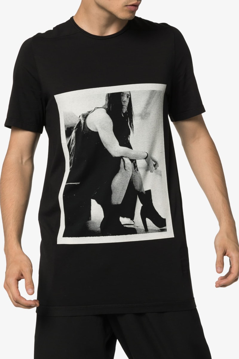 Rick Owens DRKSHDW Photographic Image Shirt Black White