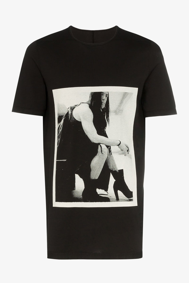 Rick Owens DRKSHDW Photographic Image Shirt Black White