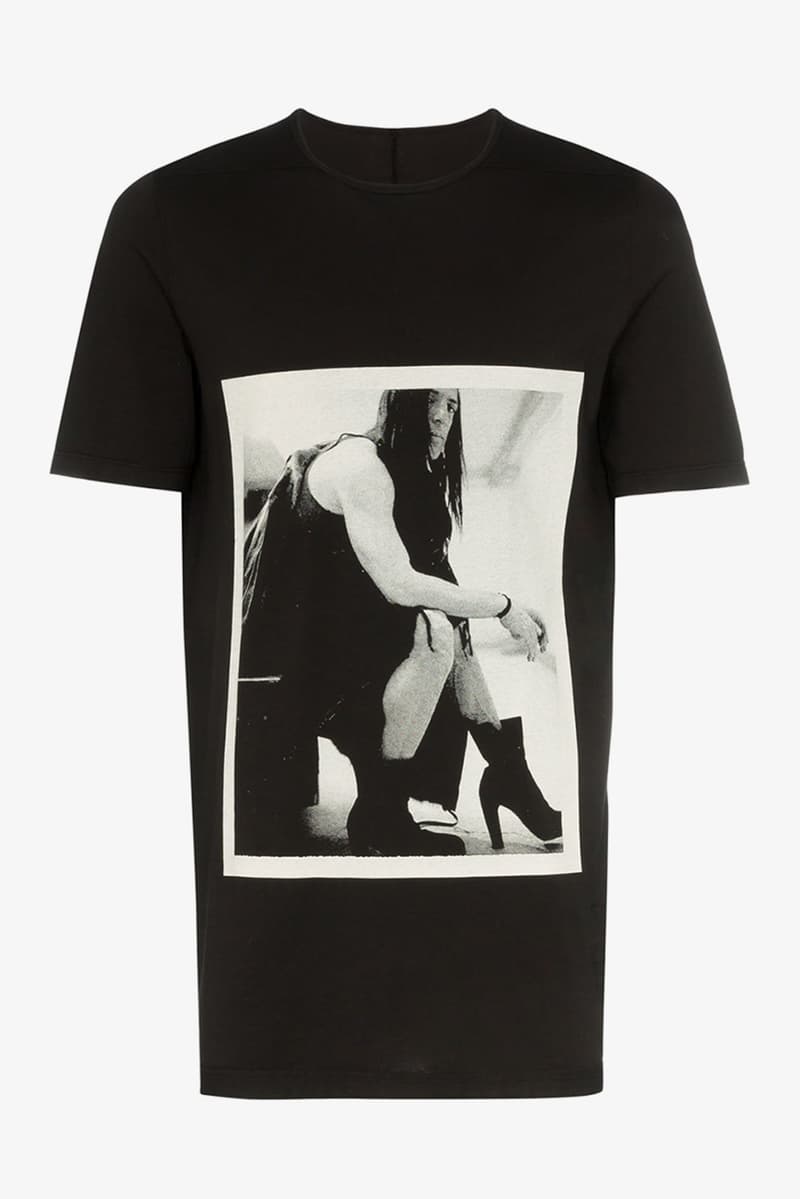 Rick Owens DRKSHDW Photographic Image Shirt Black White