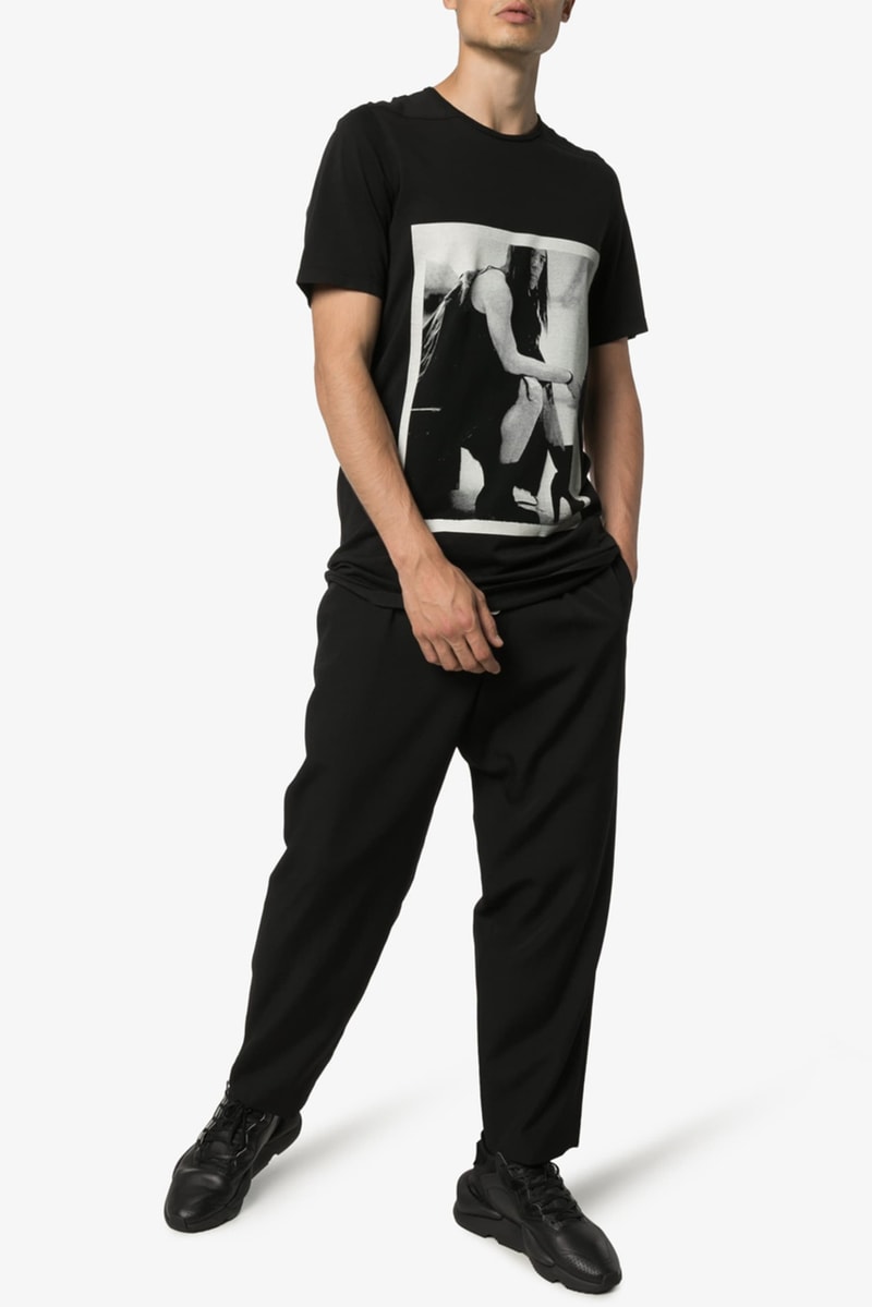 Rick Owens DRKSHDW Photographic Image Shirt Black White