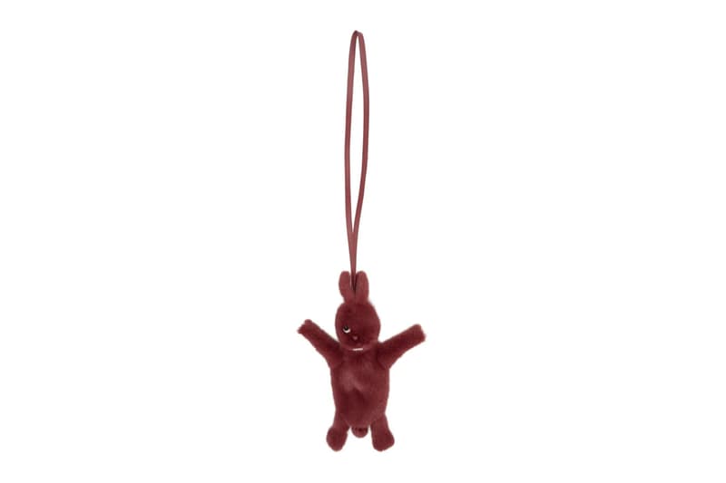 Rick Owens Hun Fat Bunny Pouch Bags Black Fur Cyclops accessories shoulder strap lobster clasp hidden compartment animal buck teeth one eye lambskin nubuck mink fur