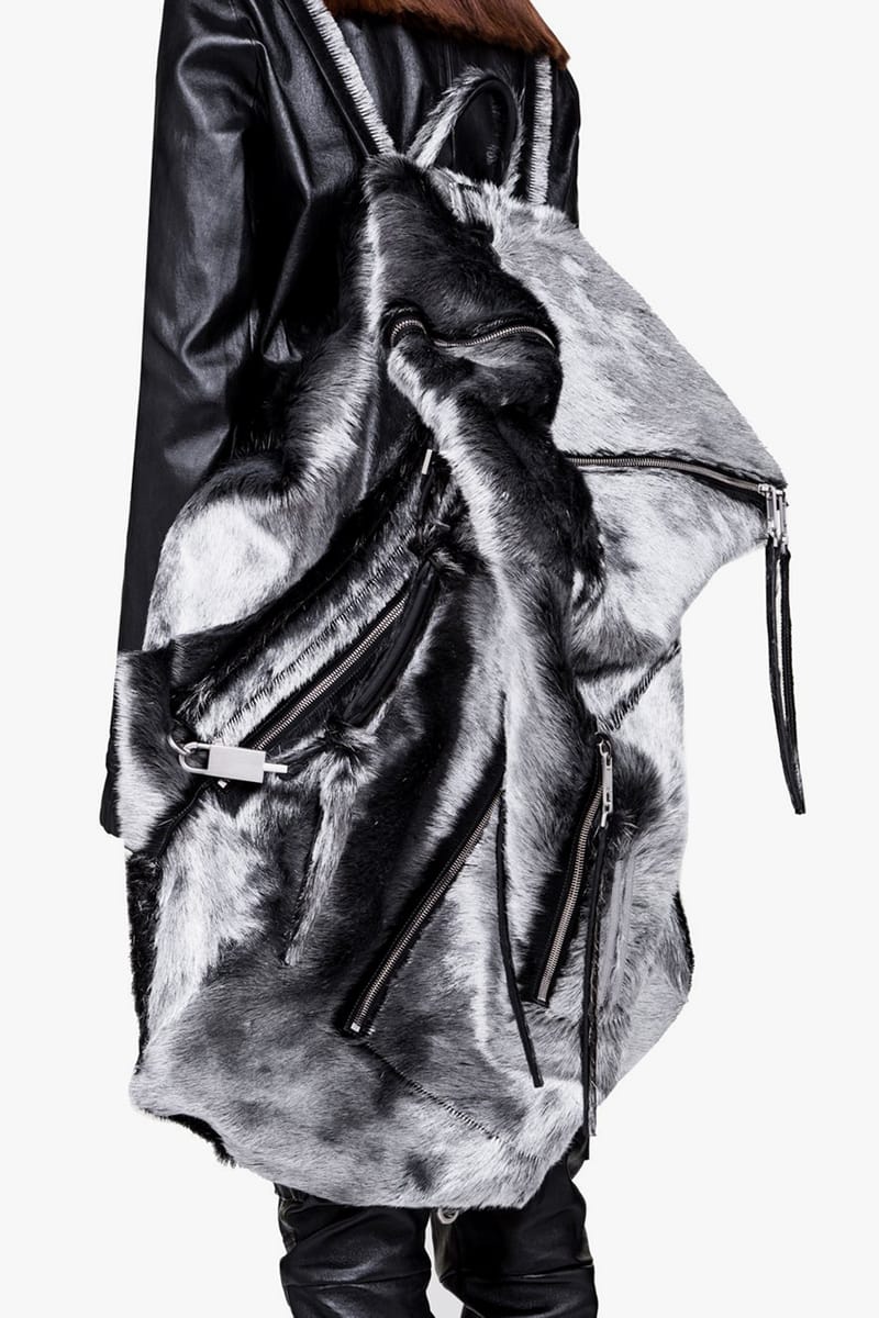 rick owens larry fur jacket