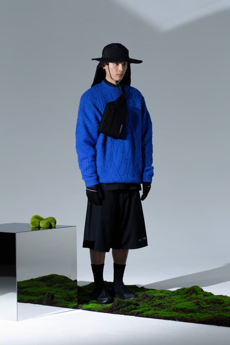 ROARINGWILD Fall Winter 2019 Lookbook collection Jackets Shirts Pants Hats Bags Fluorescent Violet Yellow Blue Black White Gray Leather