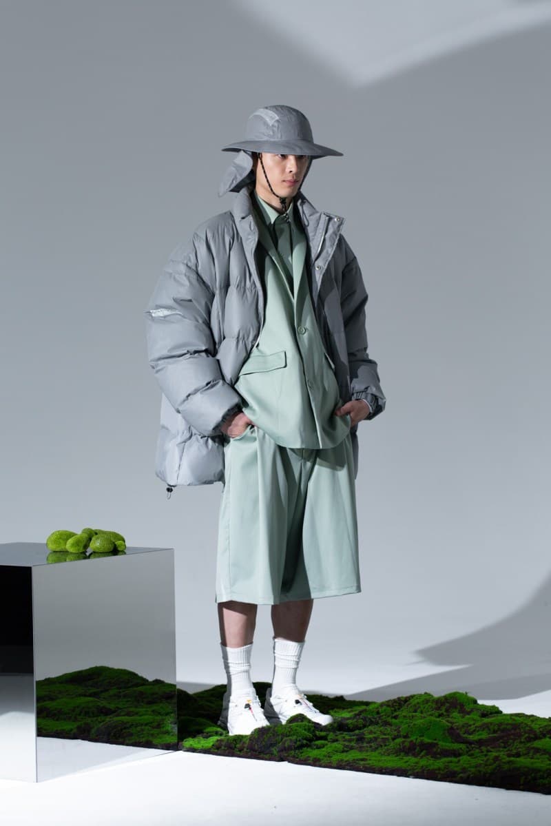 ROARINGWILD Fall Winter 2019 Lookbook collection Jackets Shirts Pants Hats Bags Fluorescent Violet Yellow Blue Black White Gray Leather