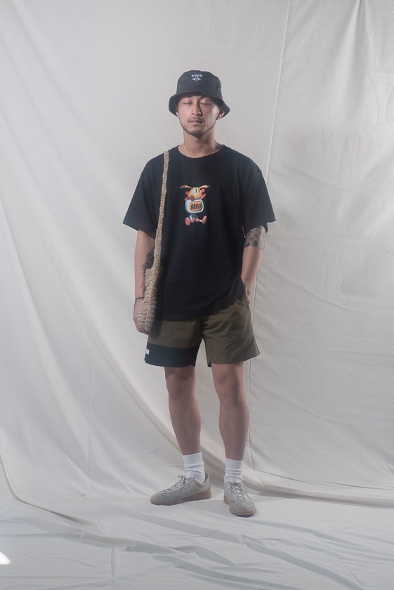 Rōnin division Spring Summer 2019 Collection Lookbook Tees Bucket Hats Shorts Sneakers Sweatshirts Collared Shirts Pants Black Blue White Purple Pink Gray Green Orange Yellow