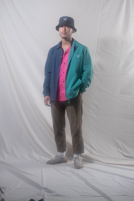Rōnin division Spring Summer 2019 Collection Lookbook Tees Bucket Hats Shorts Sneakers Sweatshirts Collared Shirts Pants Black Blue White Purple Pink Gray Green Orange Yellow