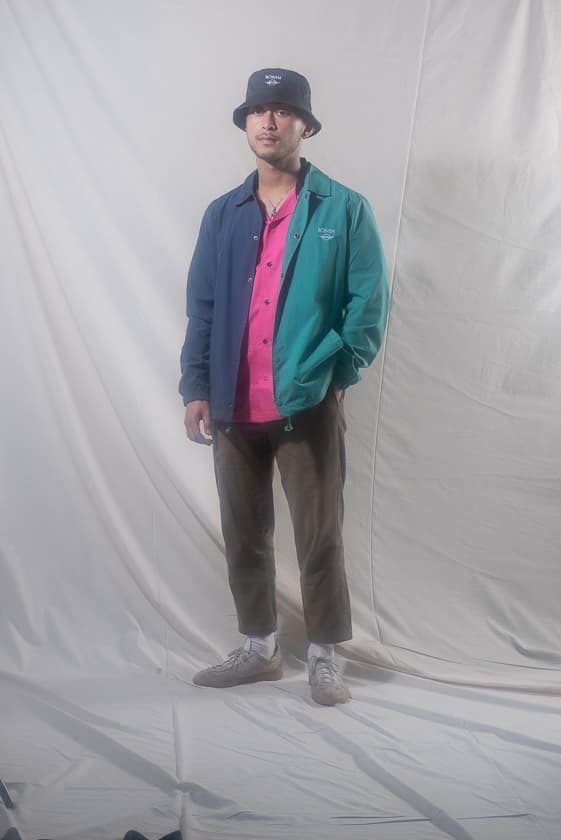 Rōnin division Spring Summer 2019 Collection Lookbook Tees Bucket Hats Shorts Sneakers Sweatshirts Collared Shirts Pants Black Blue White Purple Pink Gray Green Orange Yellow