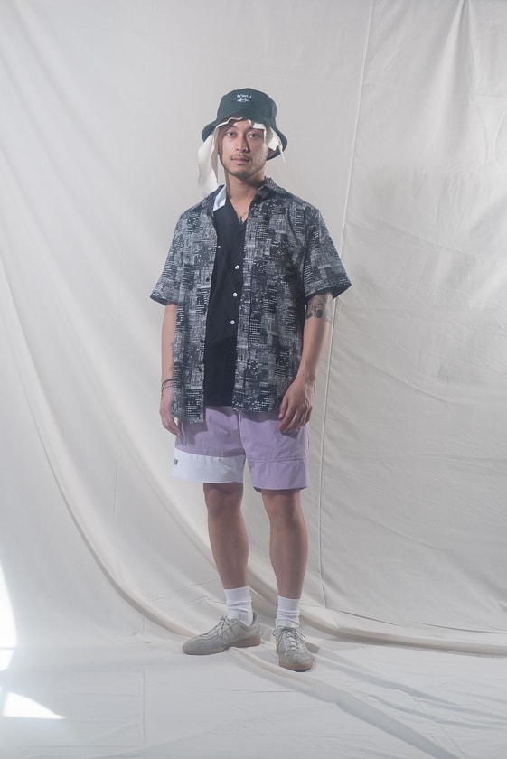 Rōnin division Spring Summer 2019 Collection Lookbook Tees Bucket Hats Shorts Sneakers Sweatshirts Collared Shirts Pants Black Blue White Purple Pink Gray Green Orange Yellow