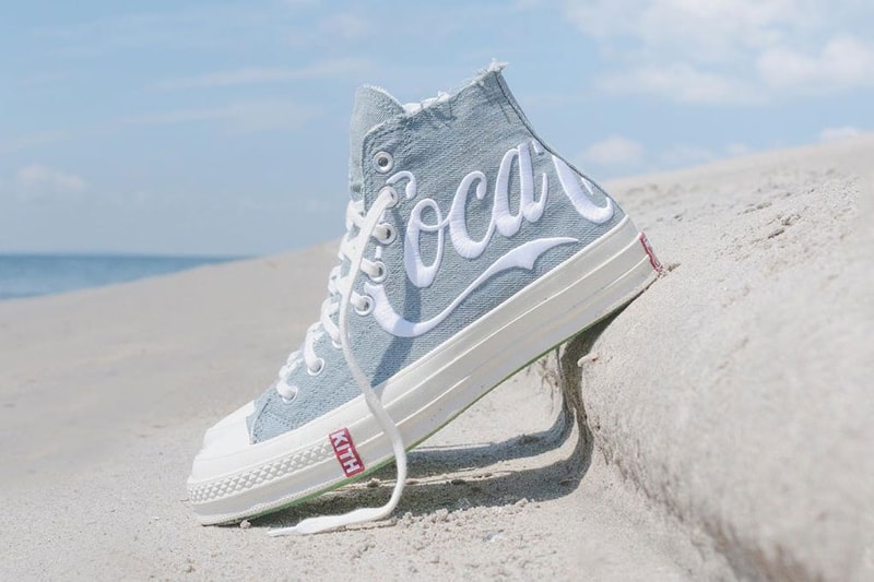 Ronnie Fieg Teases Hawaii-Themed Coca-Cola Collaborations bottles polo shirts colorblocked KITH surf contest hoodie crew neck soft drinks converse chuck 70