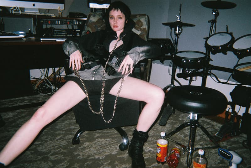 ROSE IN GOOD FAITH Ghostemane Blackmage Akiva Alpert Slizz Capsule Nylon Jackets Zip Hoodies Chest Rigs Raptor Buckles Chains Black Red Gray