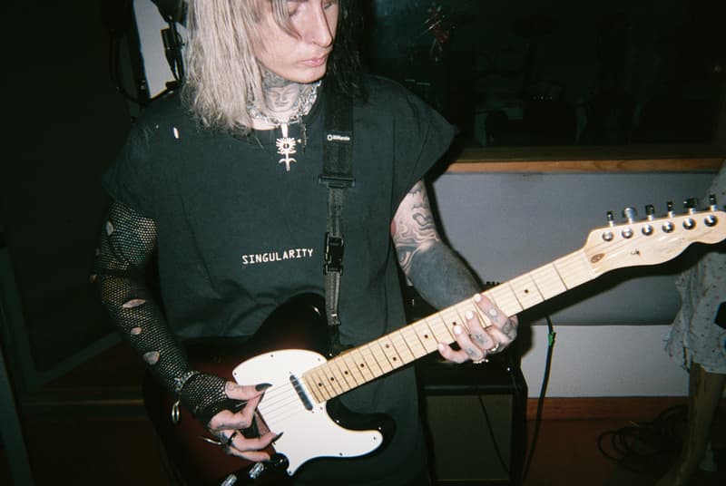 ROSE IN GOOD FAITH Ghostemane Blackmage Akiva Alpert Slizz Capsule Nylon Jackets Zip Hoodies Chest Rigs Raptor Buckles Chains Black Red Gray