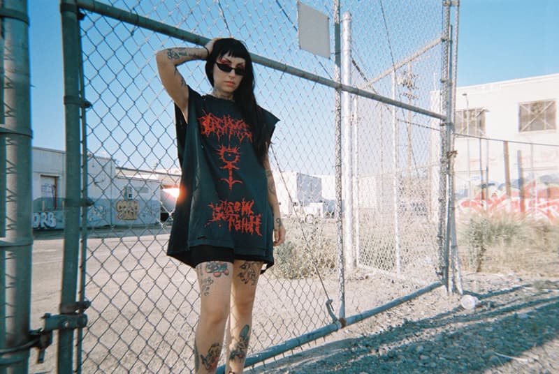 ROSE IN GOOD FAITH Ghostemane Blackmage Akiva Alpert Slizz Capsule Nylon Jackets Zip Hoodies Chest Rigs Raptor Buckles Chains Black Red Gray