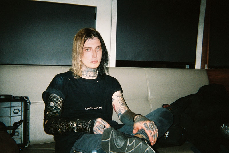 ROSE IN GOOD FAITH Ghostemane Blackmage Akiva Alpert Slizz Capsule Nylon Jackets Zip Hoodies Chest Rigs Raptor Buckles Chains Black Red Gray 