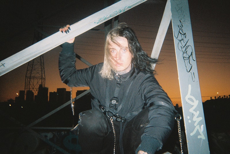 ROSE IN GOOD FAITH Ghostemane Blackmage Akiva Alpert Slizz Capsule Nylon Jackets Zip Hoodies Chest Rigs Raptor Buckles Chains Black Red Gray 