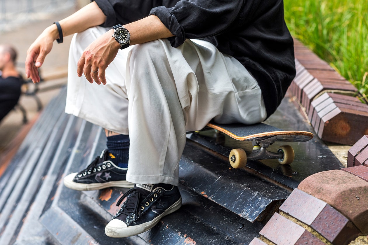 Seiko Scuba Watch Lookbook Shinpei Ueno Skateboarding Watches Scuba Watch Skater Japan 