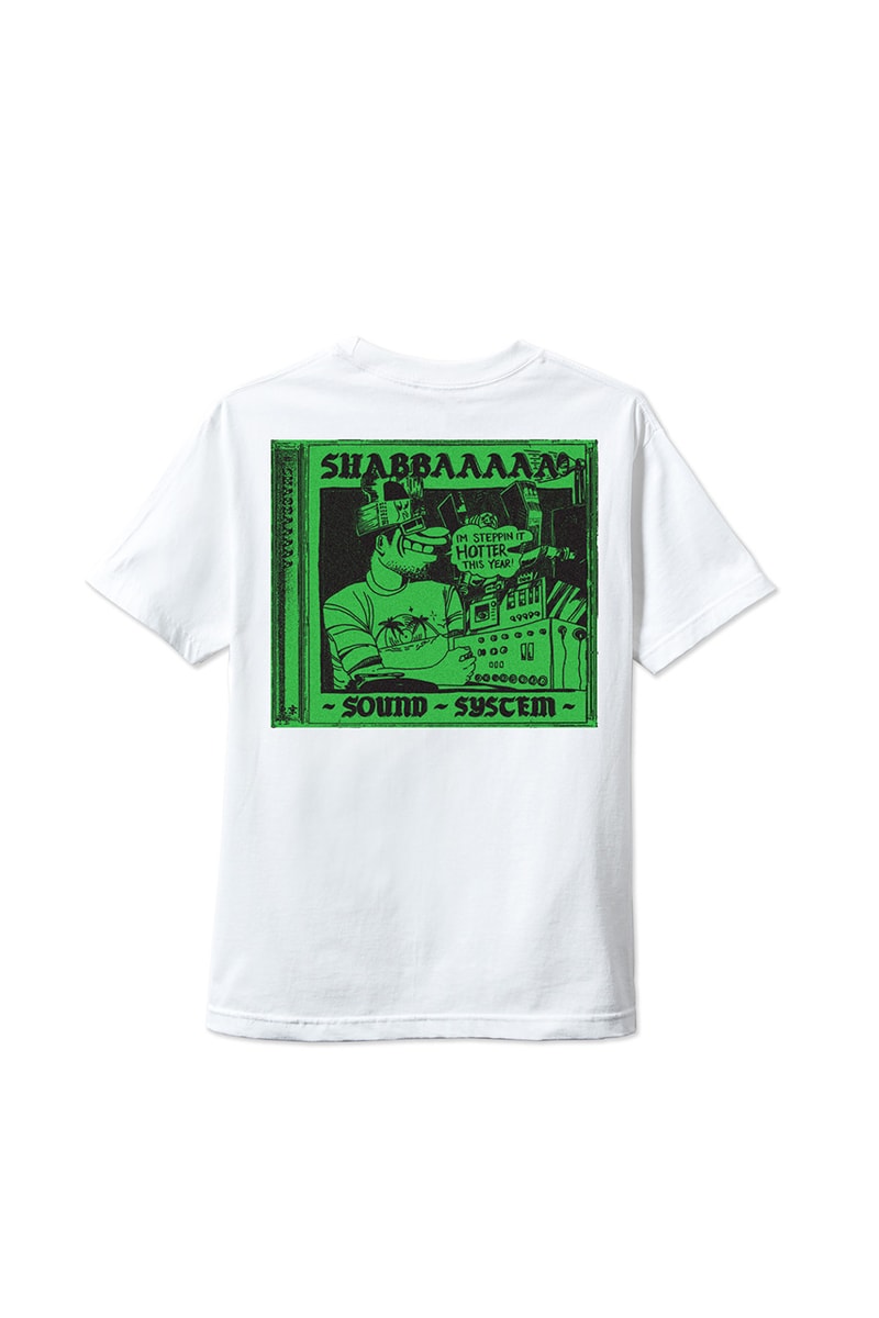 SHABBAAAAA for Dover Street Market Ginza T-Shirt Capsule Collection Limited Edition Graphic Tees Tokyo Japan Mighty Crown Crew Dancehall Reggae Los Angeles Underground Culture Brand Label