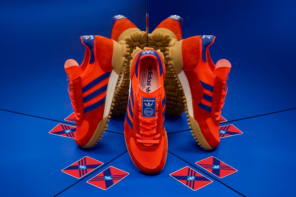 adidas Originals Archive Marathon TR "Red/Blue" size? Exclusive Drop Release Information Cop Retro Sneaker Three Stripes Trefoil Trailer Runner 