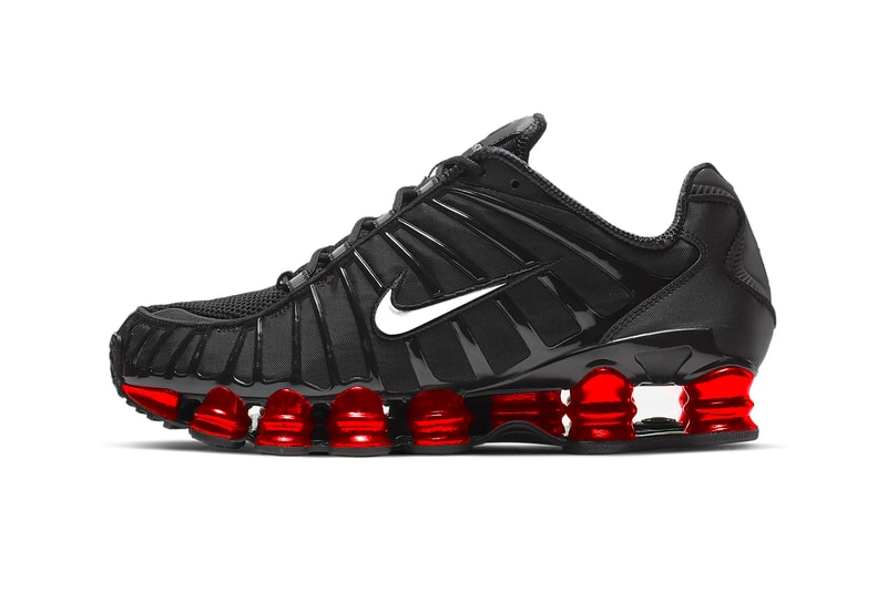 Skepta Nike Shox TL First Look Release Info Date Black Metallic Sliver University Red