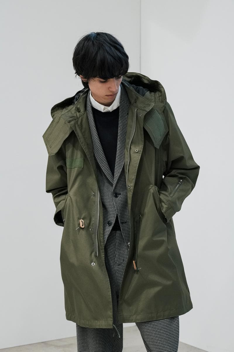 SOPHNET Fall Winter 2019 Lookbook Collection release Jackets Pants Bomber suits Blazers Black Brown Gray Green Beige