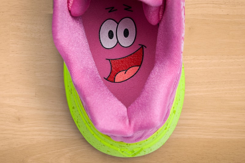 Nike Kyrie 5 Spongebob Squarepants, Patrick Star colorways release date info 130 usd price august 10 2019 official imagery closer look on feet