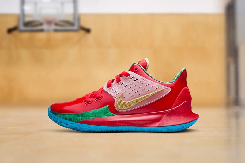 Nike Kyrie 5 Spongebob Squarepants, Patrick Star colorways release date info 130 usd price august 10 2019 official imagery closer look on feet