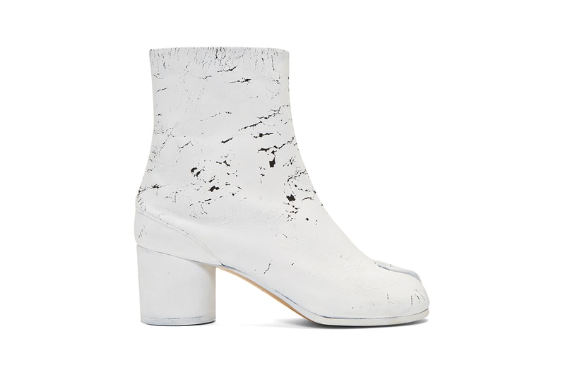 SSENSE Exclusive Maison Margiela Tabi Capsule Collection 2019 footwear sneakers accessories print footprint bottle opener T shirts 