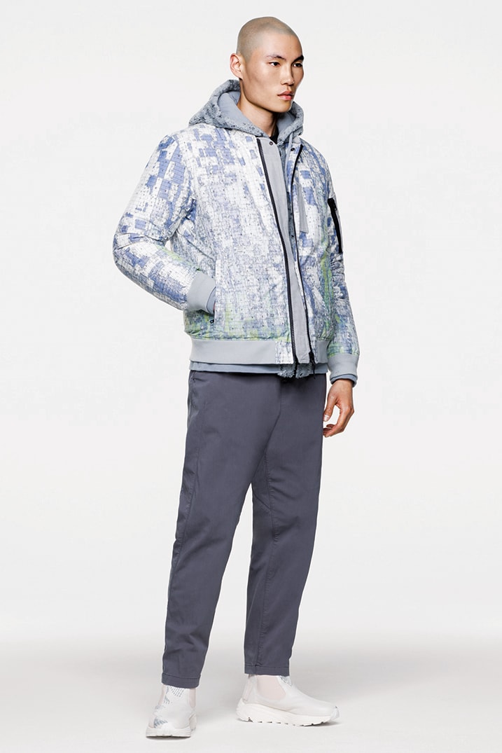Stone Island Shadow Project Fall Winter 2019 FW19 Collection Lookbook Imagery DPM Chine New Fabrics Technical Convertible Down Jacket Footwear Trousers Outerwear Techwear Garment Dyed Two Layer Fabric