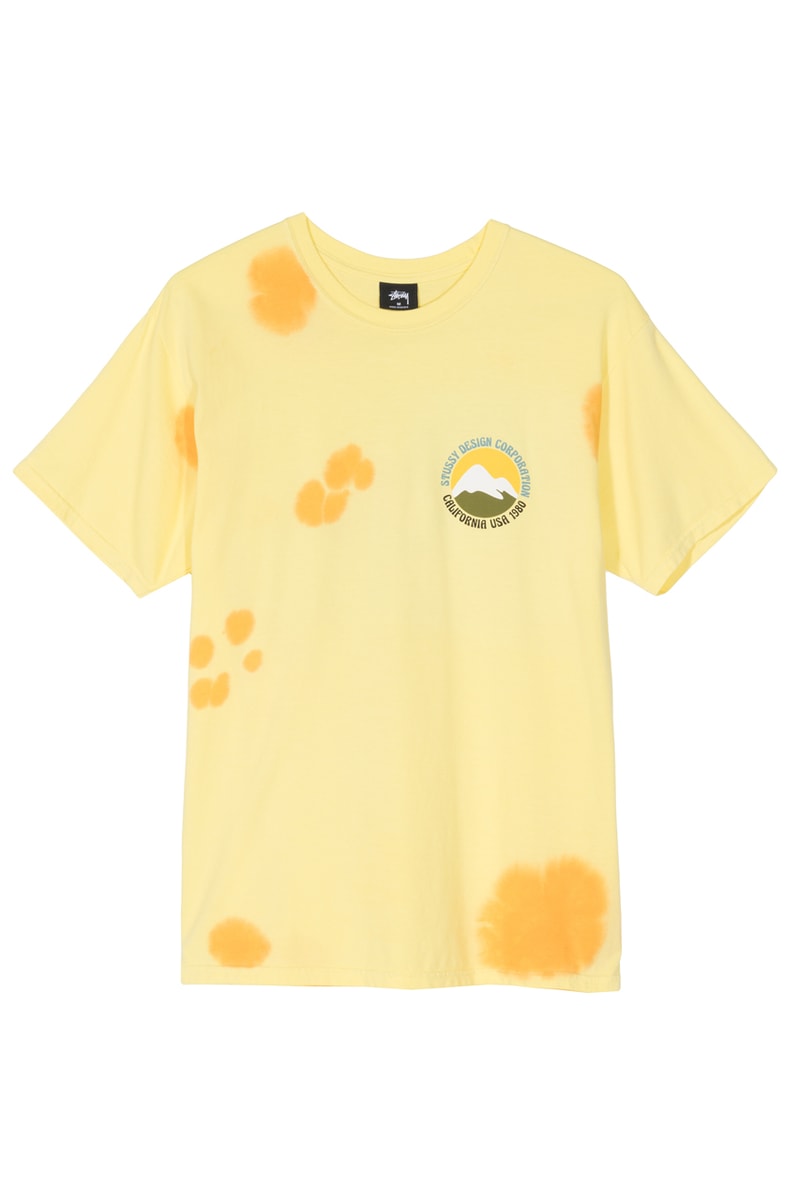 Stüssy Extra Fly Gear Collection Ponchos Vests Tees Shorts Pants Long Sleeves Hats Camo Tie-dye Fish White Black Yellow Green Orange Blue Pink