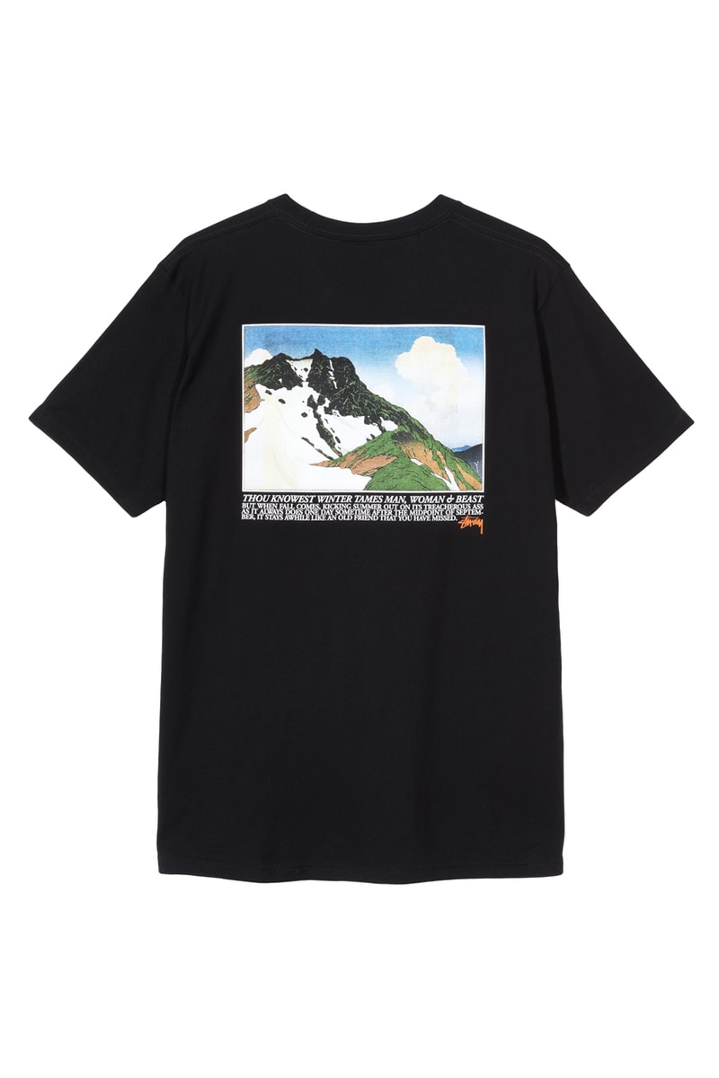 Stüssy Extra Fly Gear Collection Ponchos Vests Tees Shorts Pants Long Sleeves Hats Camo Tie-dye Fish White Black Yellow Green Orange Blue Pink