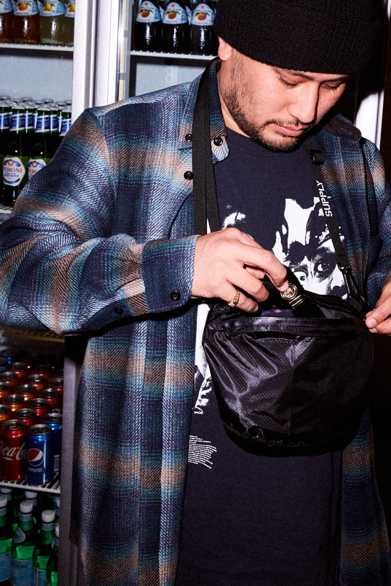 Supply Fall Winter 2019 collection Lookbook skate wear Flannels Hoodies Shirts Tees Hats Rugs Black Yellow Pink Blue Green White