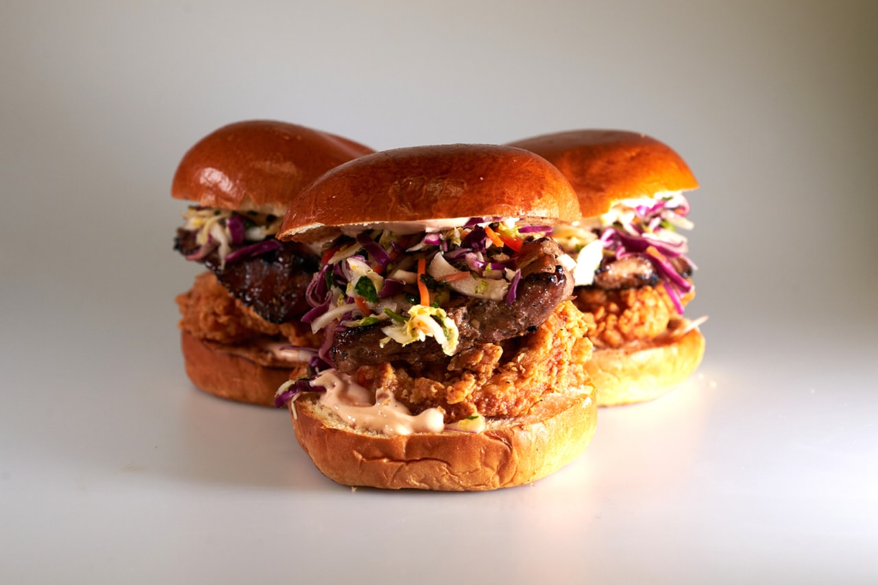 sweet chick num pang kitchen num chick sammy fried chicken pork belly asian slaw chili mayo sandwich collaboration release locations 