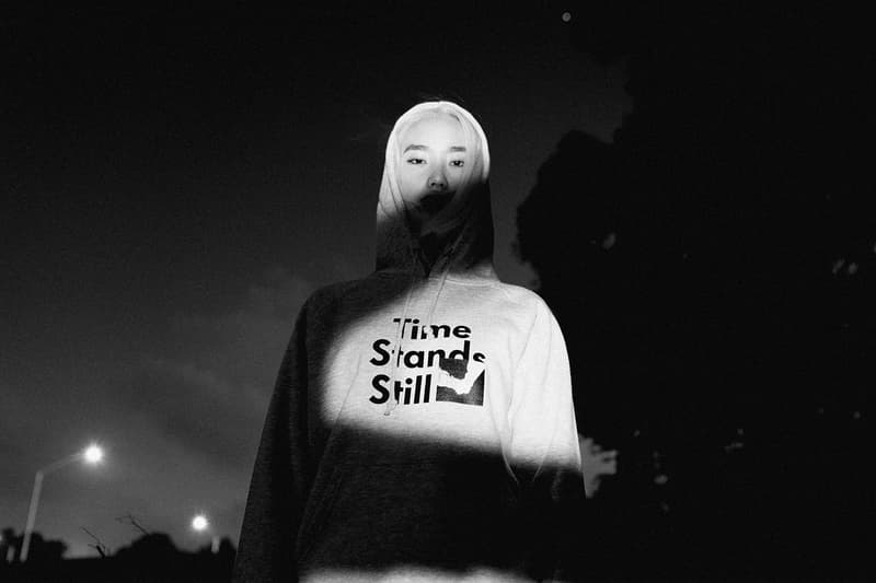 823 Time Stands Still Capsule Collection Ta-ku beats Ben Wright art photography westerstrand clock limited edition t shirts monochromatic black white hoodies zine australia perth