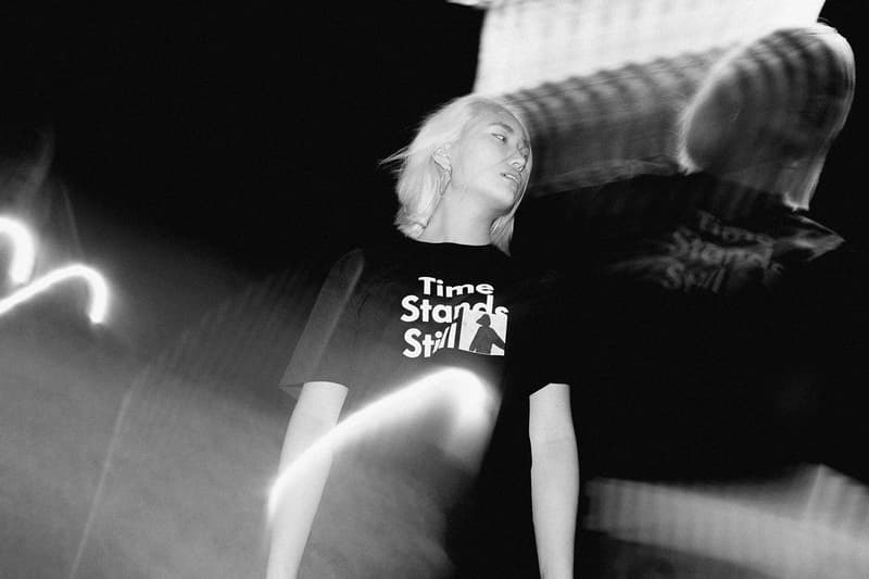 823 Time Stands Still Capsule Collection Ta-ku beats Ben Wright art photography westerstrand clock limited edition t shirts monochromatic black white hoodies zine australia perth