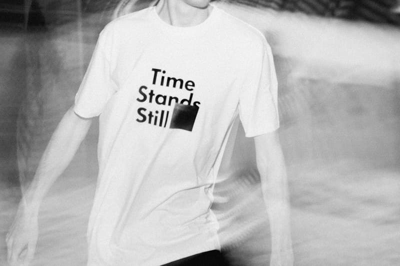 823 Time Stands Still Capsule Collection Ta-ku beats Ben Wright art photography westerstrand clock limited edition t shirts monochromatic black white hoodies zine australia perth