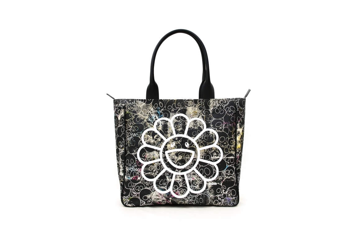 takashi murakami tote bag canvas black skull signed signature one of one unique release details buy cop purchase order perrotin