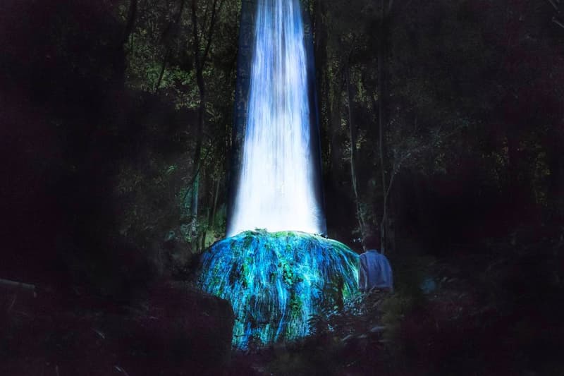 teamLab Mifuneyama Rakuen Park Immersive Exhibition A Forest Where Gods Live humans nature interactions Floating Resonating Lamps Drawing on the Water Surface Created by the Dance of Koi and Boats Ever Blossoming Life Rock Universe of Water Particles on a Sacred Rock The Floating Tree