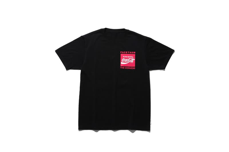 THE CONVENI FACETASM Coca Cola Capsule Fragment Design Hiroshi Fujiwara Bottle Convenience store goods novelties accessories bottles bags hoodies umbrellas t shirts slides