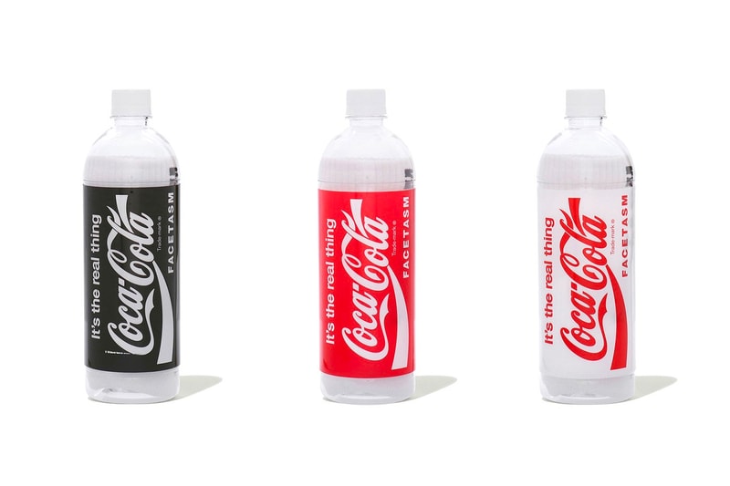 THE CONVENI FACETASM Coca Cola Capsule Fragment Design Hiroshi Fujiwara Bottle Convenience store goods novelties accessories bottles bags hoodies umbrellas t shirts slides