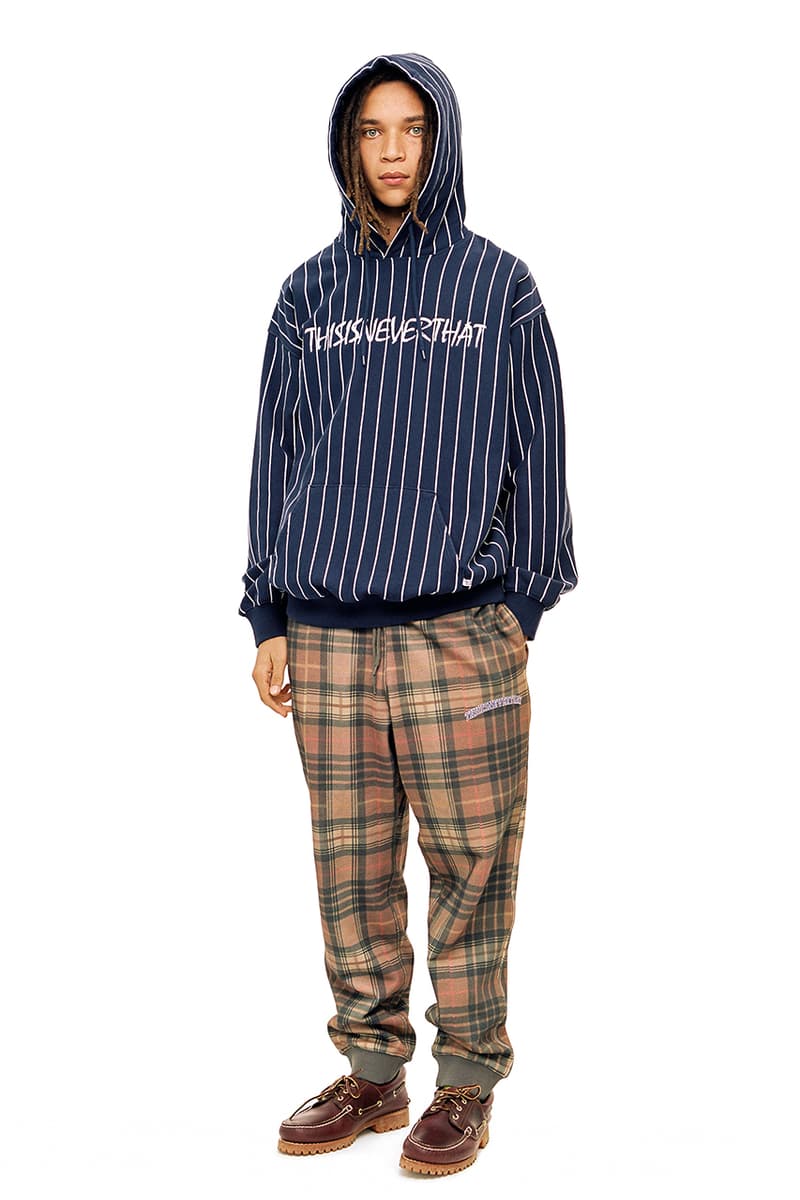 thisisneverthat Fall Winter 2019 Collection casual staples long parka acid wash puffer jacket harrington jacket corduroy track pants baggy cargo denim shirts hoodies stripes