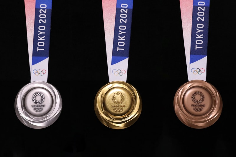Tokyo 2020 Olympics Unveils Medals Designed From Old Gadgets recycle sustainability sports
