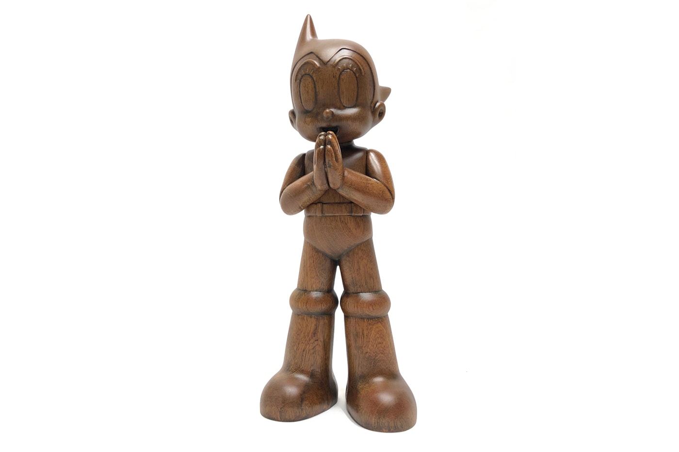 ToyQube Greeting Wooden Astro Boy Release Osamu Tezuka Productions Sapele