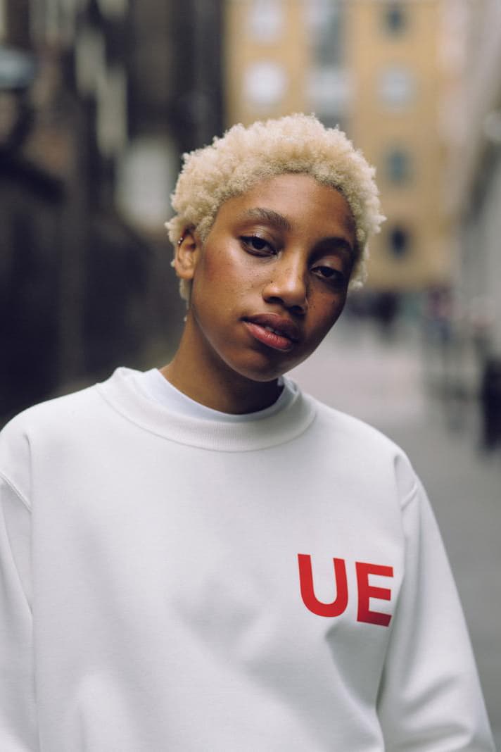 uniform experiment Fall/Winter 2019 Lookbook Jackets Vests Long Sleeves Sweatshirts Hoodies Hats Gray Black White Red Brown
