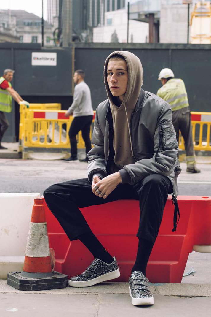 uniform experiment Fall/Winter 2019 Lookbook Jackets Vests Long Sleeves Sweatshirts Hoodies Hats Gray Black White Red Brown